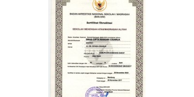 Sertifikat Akreditasi 2017