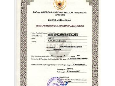 Sertifikat Akreditasi 2017